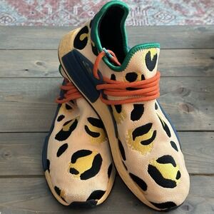 Adidas Pharrell x NMD Human Race Animal Print Shoes Sneakers Men's Size 10